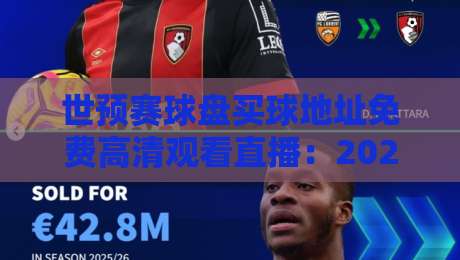 世预赛球盘买球地址免费高清观看直播:2026年必看赛事与安全观赛指南 世预赛球盘买球地址免费高清观看直播:2026年必看赛事与安全观赛指南