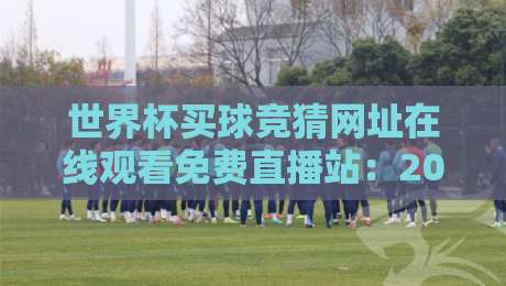 世界杯买球竞猜网址在线观看免费直播站：2026年观赛与竞彩全攻略