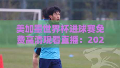 美加墨世界杯进球赛免费高清观看直播：2026年球迷必备指南！