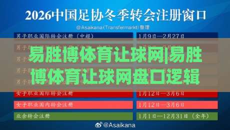 易胜博体育让球网|易胜博体育让球网盘口逻辑+易胜博体育让球网实战拆解：从赔率波动读懂比赛走向|今晚靠谱最火让球站竞投论坛720P集锦软件登入