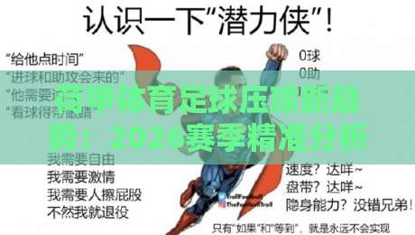 荷甲体育足球压球新趋势：2026赛季精准分析与投资策略