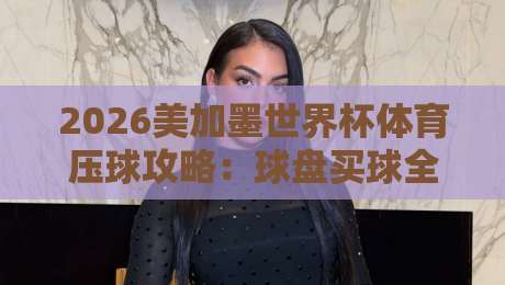 2026美加墨世界杯体育压球攻略:球盘买球全解析 2026美加墨世界杯体育压球攻略:球盘买球全解析