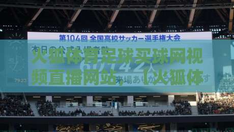 火狐体育足球买球网视频直播网站，【火狐体育】2026年最全观赛与购彩实操指南